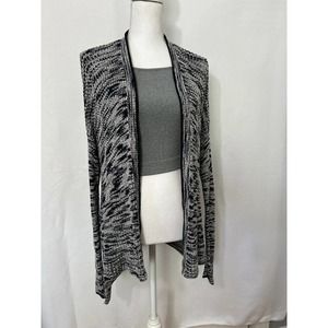 Simply Vera Wang Women's Navy Open Front Long Sleeves Cardigan Size Large